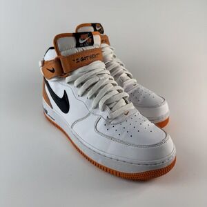 Nike Air Force 1 High Shoes White Orange Black I Got Next Mens Retro